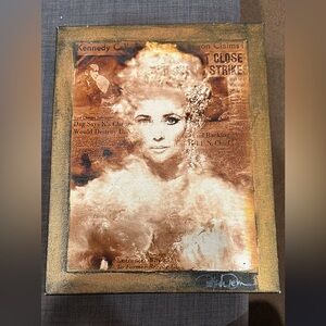 Art: Multi-media Canvas - Elizabeth Taylor as Cleopatra by LA Artist Leah Devora